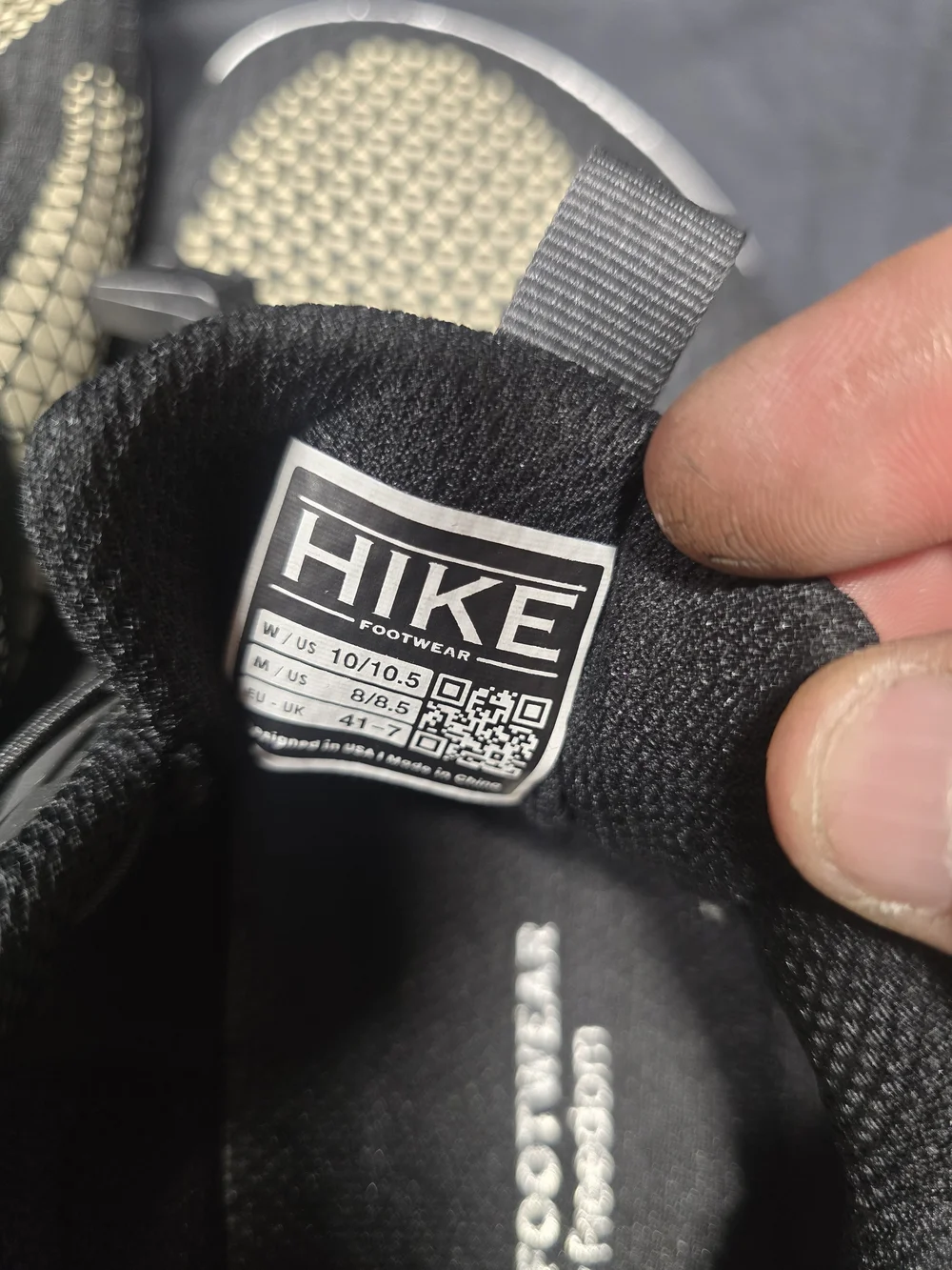HIKE Footwear HF Stride Barefoot Sneakers Black W 10-10.5 M 8-8.5 EU 41 New